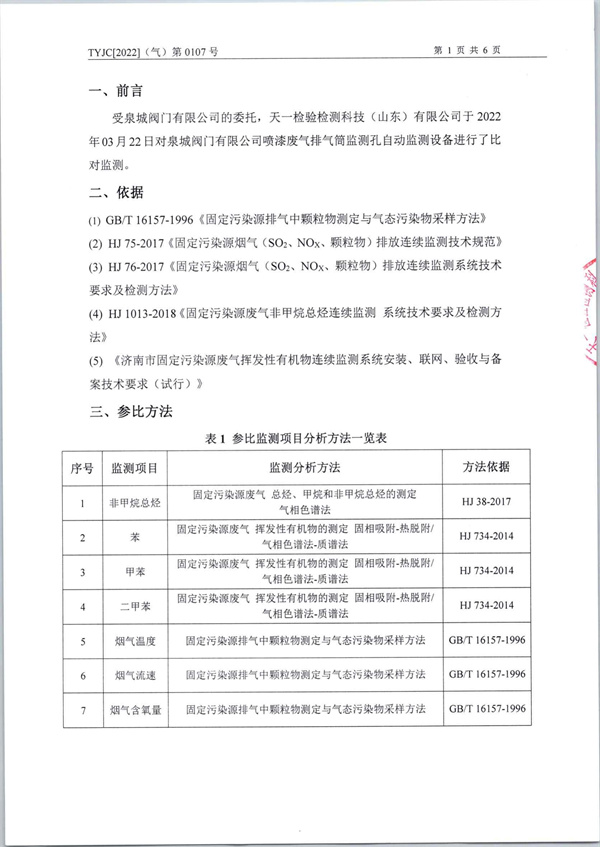 2022年3月23日泉城阀门比对报告